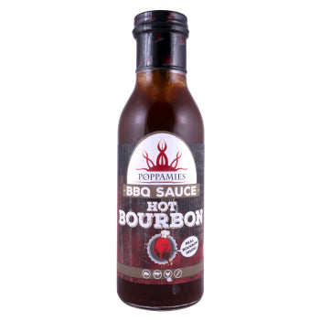 Poppamies Hot Bourbon BBQ Sauce, 410g