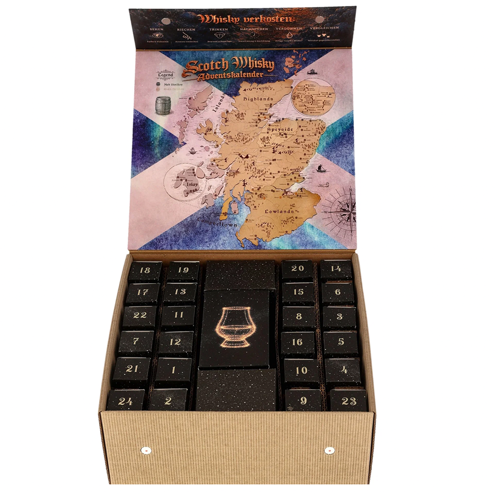 Adventskalender - SCOTCH 24 x 0,02L, 48,3% vol., 0,48L