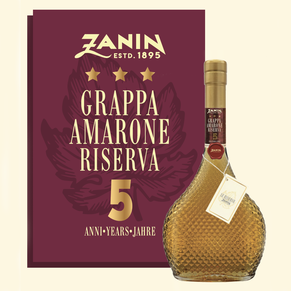 Zanin Grappa Amarone Riserva 5 Anni, 40% vol, 0,5L
